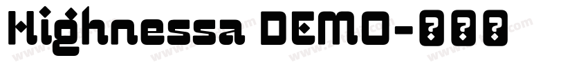 Highnessa DEMO字体转换